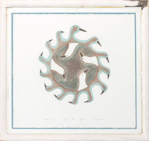 Kavavaow Mannomee "Shaman's Drum" Lithograph, 1995