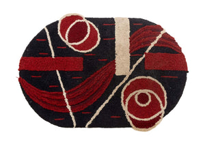 Folk Art Geometric Area Rug, 3' x 2' 1.5"