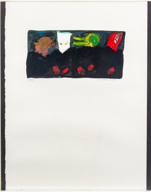 Edith Isaac Rose Four Figures Offset Lithograph