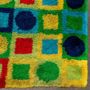 Geometric Rya Rug Shag Carpet, 11' 6.5" x 8' 8" (9843618709811)