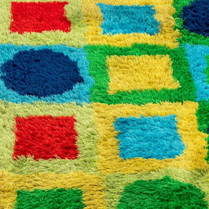Geometric Rya Rug Shag Carpet, 11' 6.5" x 8' 8" (9843618709811)