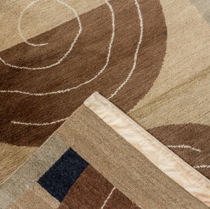 Modern Wool Pile Green Runner, 11' 8" x 3' 1" (9769962537267)