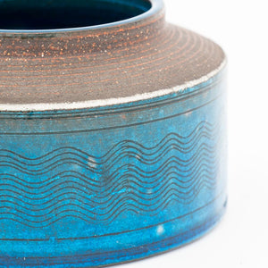 Danish Modern Turquoise Blue Pottery Articles, 4 (9846869033267)