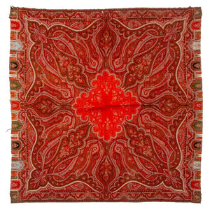 Paisley Woven Wool Shawl, 19th Century