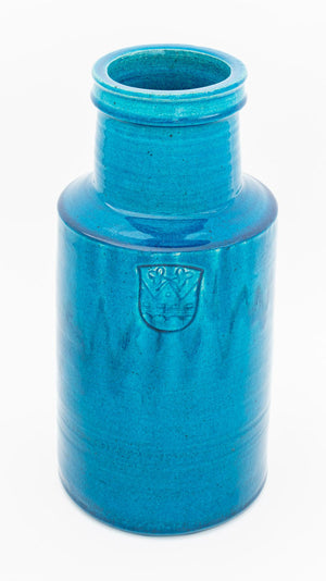 Danish Modern Turquoise Blue Pottery Articles, 4 (9846869033267)