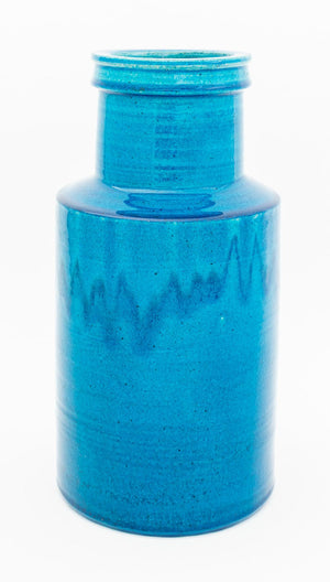 Danish Modern Turquoise Blue Pottery Articles, 4 (9846869033267)