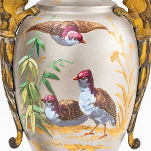 Paris Porcelain Brass Mounted Vases, 19th C. (9843622576435)