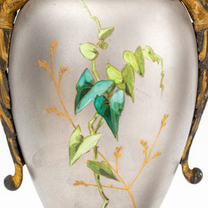 Paris Porcelain Brass Mounted Vases, 19th C. (9843622576435)