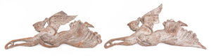 American Folk Art Cast Iron Winged Victories, Pair (9755062370611)
