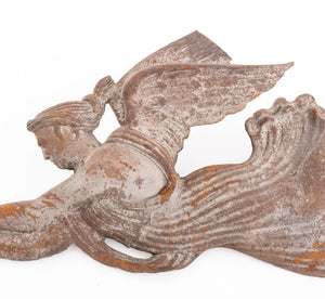 American Folk Art Cast Iron Winged Victories, Pair (9755062370611)