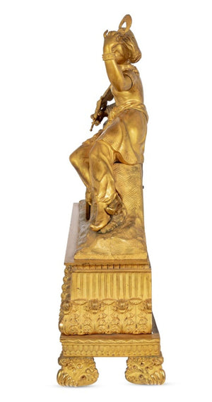Charles X Gilt Bronze Figural Clock (9775799271731)