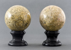 Neoclassical Style Polished Stone Spheres, Pr (9735482114355)