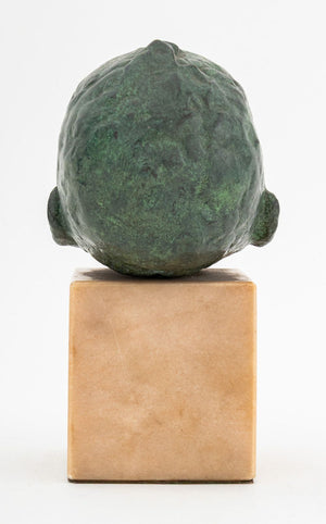 Jacob Epstein Style Sleeping Baby Bronze Sculpture (9846870081843)