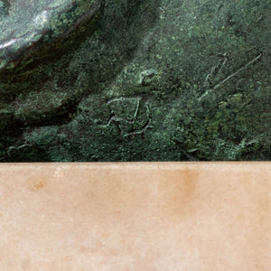 Jacob Epstein Style Sleeping Baby Bronze Sculpture (9846870081843)