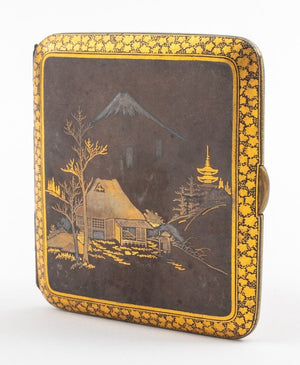 Japanese 24K Gold & Silver Overlay Cigarette Case (9769846178099)