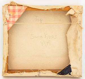 Sara Pines Abstract Composition Oil, 1975 (9842454397235)