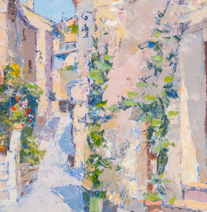 Pierre Bittar "Village Mediterranee" Oil on Canvas (9898238640435)