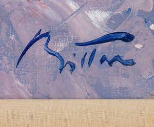 Pierre Bittar "Village Mediterranee" Oil on Canvas (9898238640435)