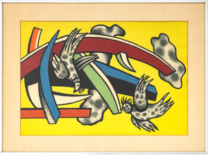 After Fernand Leger "Composition aux Deux Oiseaux" Poster