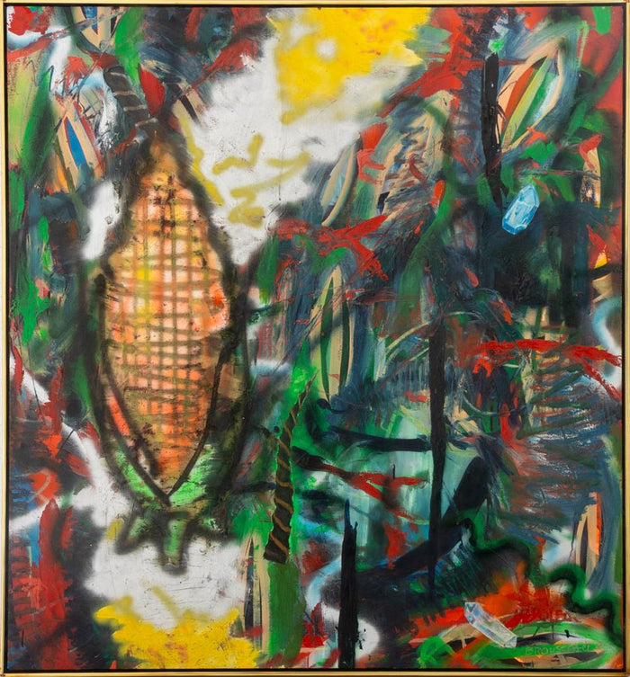 Napoleon Brousseau "Mais Fantome Sans Cible" Oil