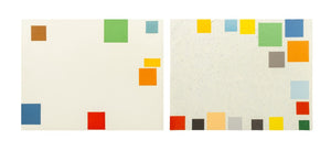Geometric Compositions Screenprints in Color, 2