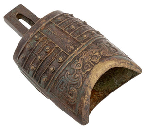 Chinese Archaistic Bronze Bell (9891627958579)