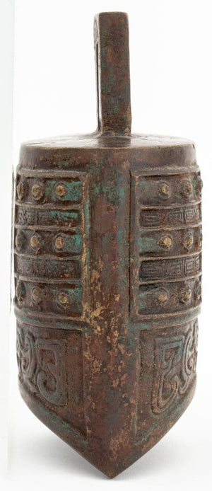 Chinese Archaistic Bronze Bell (9891627958579)