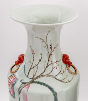 Chinese Famille Rose Porcelain Large Vases, Pair (9775915270451)