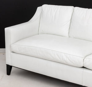 Modern White Leather Upholstered Large Sofa (9832547811635)