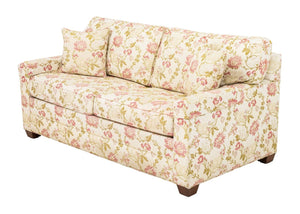 Ethan Allen Floral Upholstered Sleeper Sofa (9894526058803)