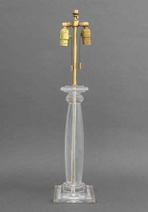 Karl Springer Acrylic Greek Column Table Lamp