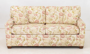 Ethan Allen Floral Upholstered Sleeper Sofa (9894526058803)
