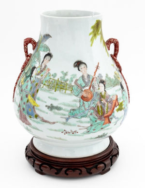 Chinese Famille Verte Porcelain Hu Vase (9775927198003)