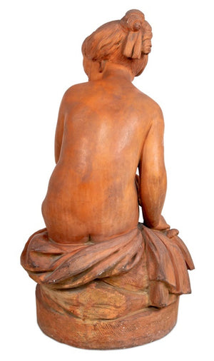 French Terracotta Sculpture of a Seated Child (9814264316211)