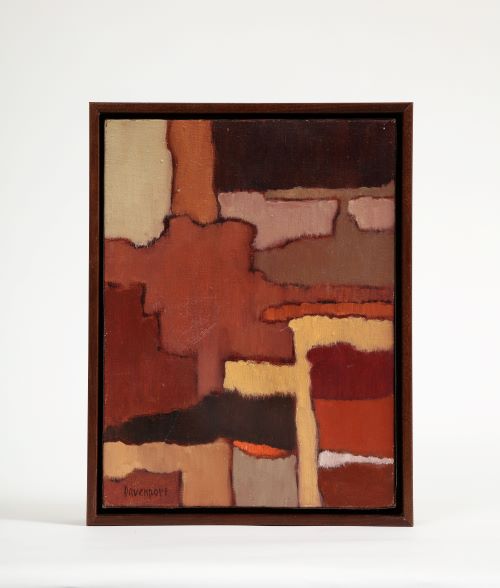 "Woven Patter" Abstract Painting by Jill Davenport 'American, 1930-2019', Signed