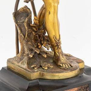 Mathurin Moreau "Return from the Hunt" Bronze Lamp (9814272082227)