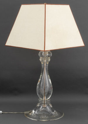 Italian Clear Glass Table Lamp (9855214846259)