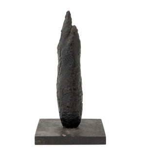 Joseph L. Gardella Abstract Black Patinated Bronze Sculpture