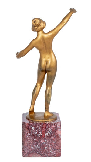 "Le Reveil" Art Deco Gilt Bronze (9775944630579)