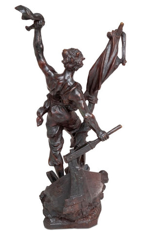 "Detresse" Patinated Metal Sculpture (9775956492595)