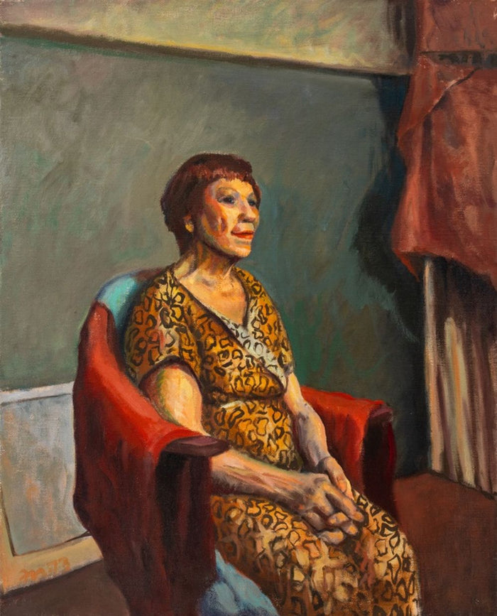 Fred Nelson Seated Woman Oil on Canvas, 1973
