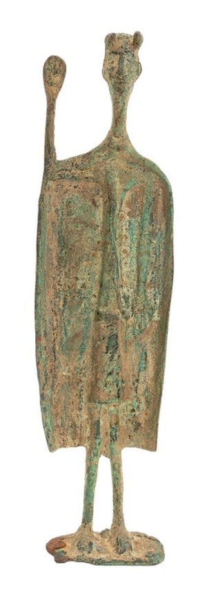 Italian Horned Figure Verdigris Patinated Bronze (9769854992691)