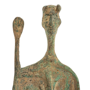 Italian Horned Figure Verdigris Patinated Bronze (9769854992691)