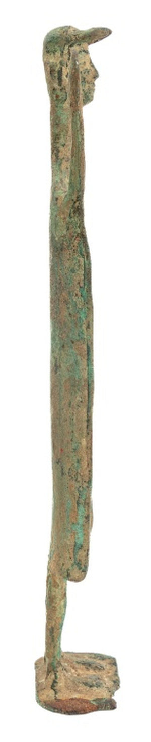Italian Horned Figure Verdigris Patinated Bronze (9769854992691)