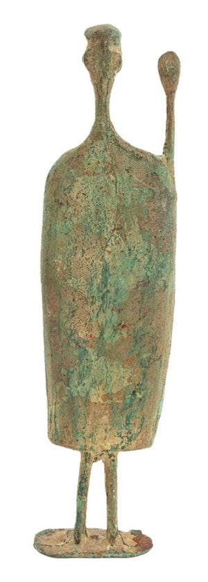 Italian Horned Figure Verdigris Patinated Bronze (9769854992691)