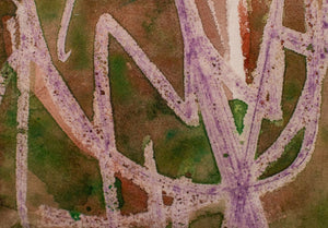 Maurice Sievan "Inclined" Mixed Media, 1970 (9846885744947)