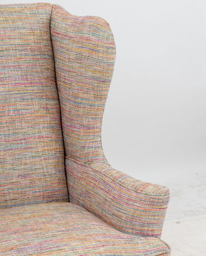 Modern Wingback Armchair and Ottoman (9808246243635)