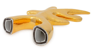 Ambrogio Pozzi Gold Glazed Ceramic Sculpture (9755165786419)