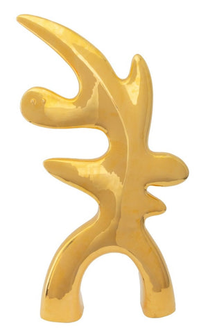 Ambrogio Pozzi Gold Glazed Ceramic Sculpture (9755165786419)