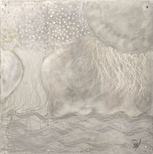 Illegibly Signed Landscape Scene Steel Panel
